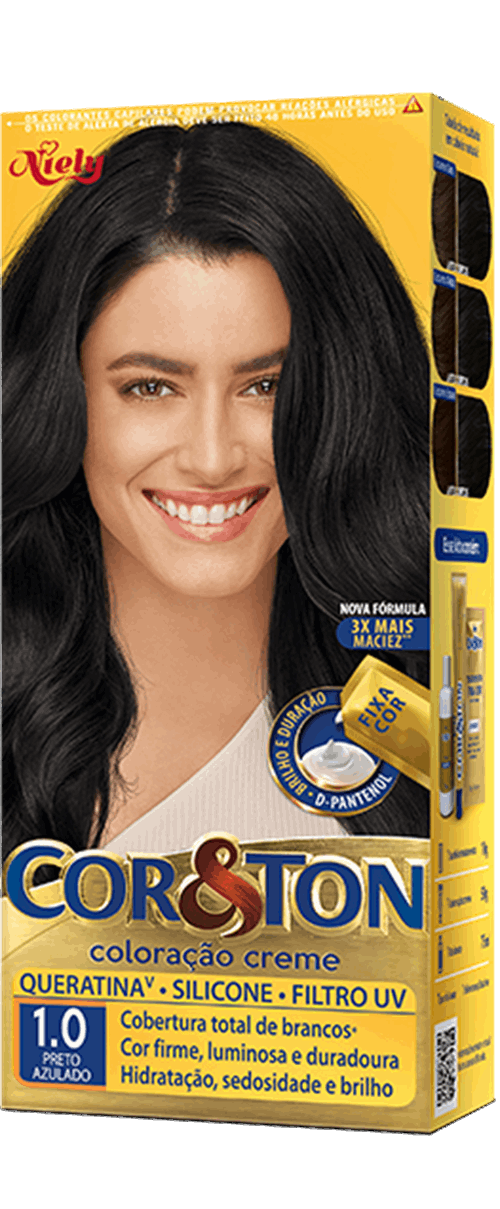 transição para preto azulado