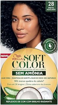 manutenção da cor preto azulado