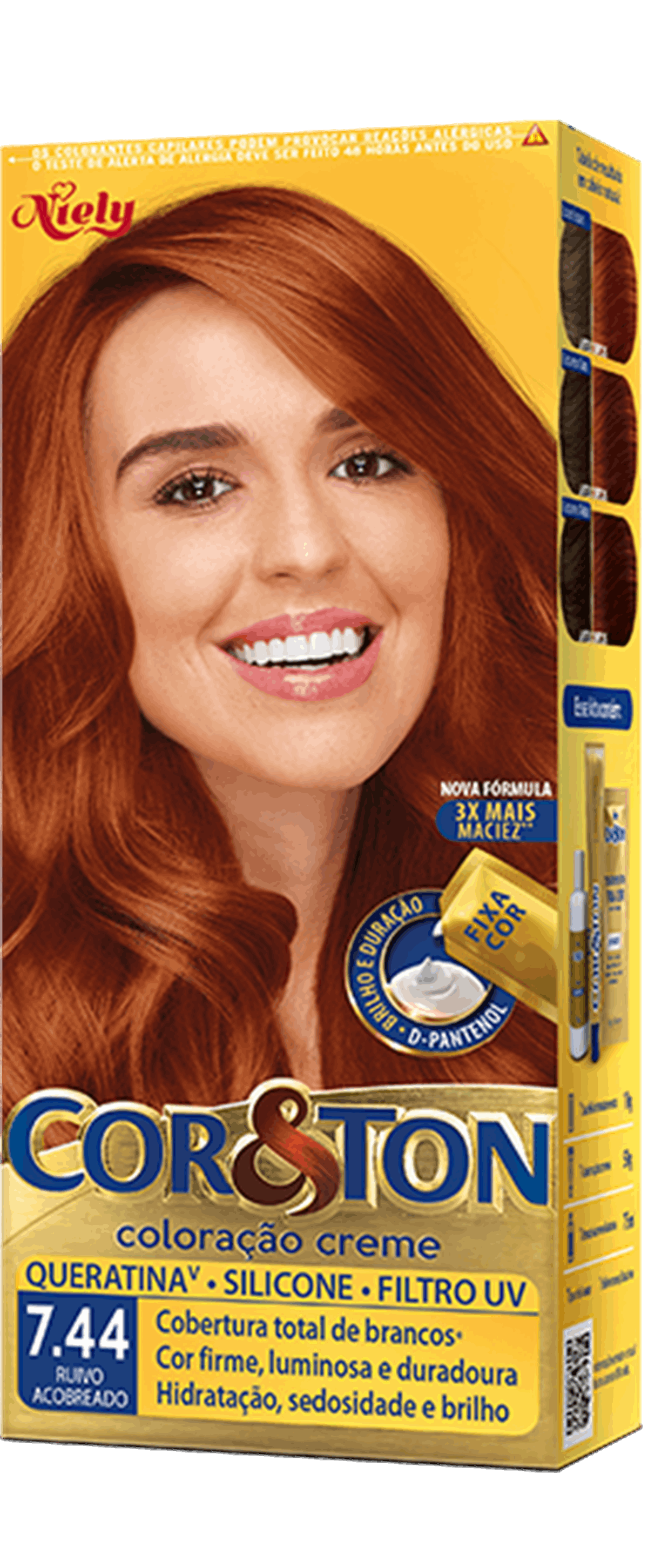 cabelo ruivo acobreado