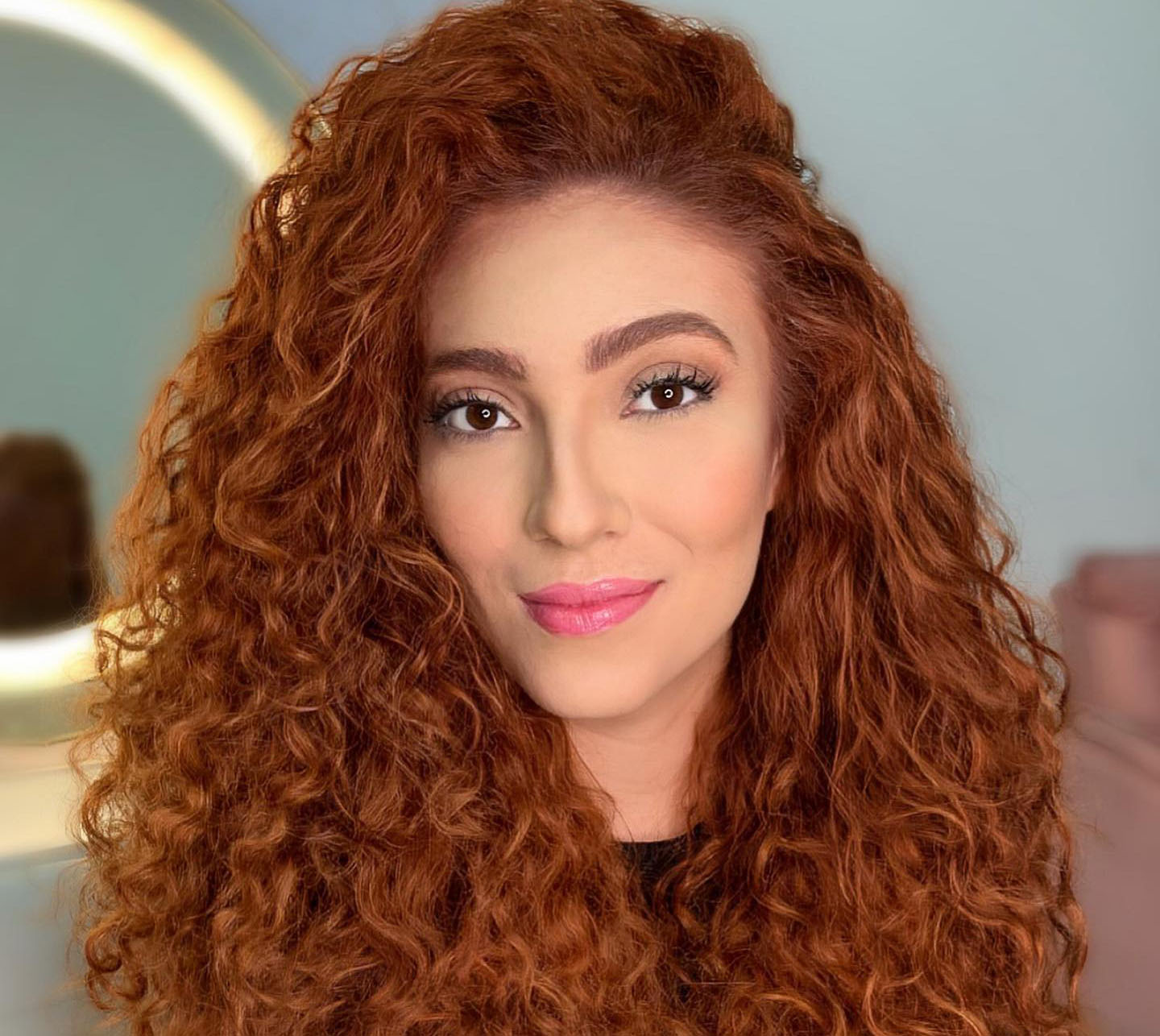 cabelo ruivo acobreado