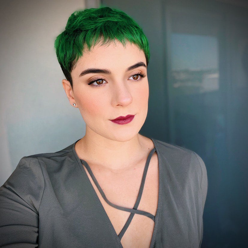 cabelo verde