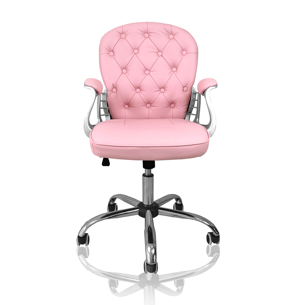 cadeira de escritorio rosa