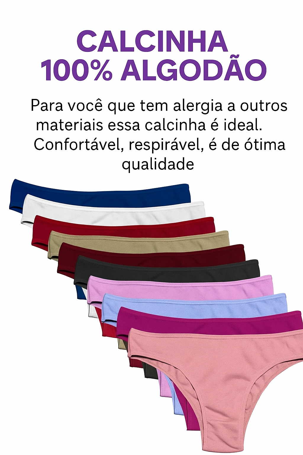 calcinha de algodão
