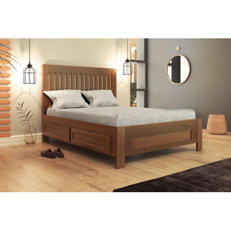 melhor cama de casal com gavetas para quarto pequeno