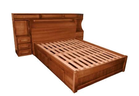 cama box casal com gavetas moderna