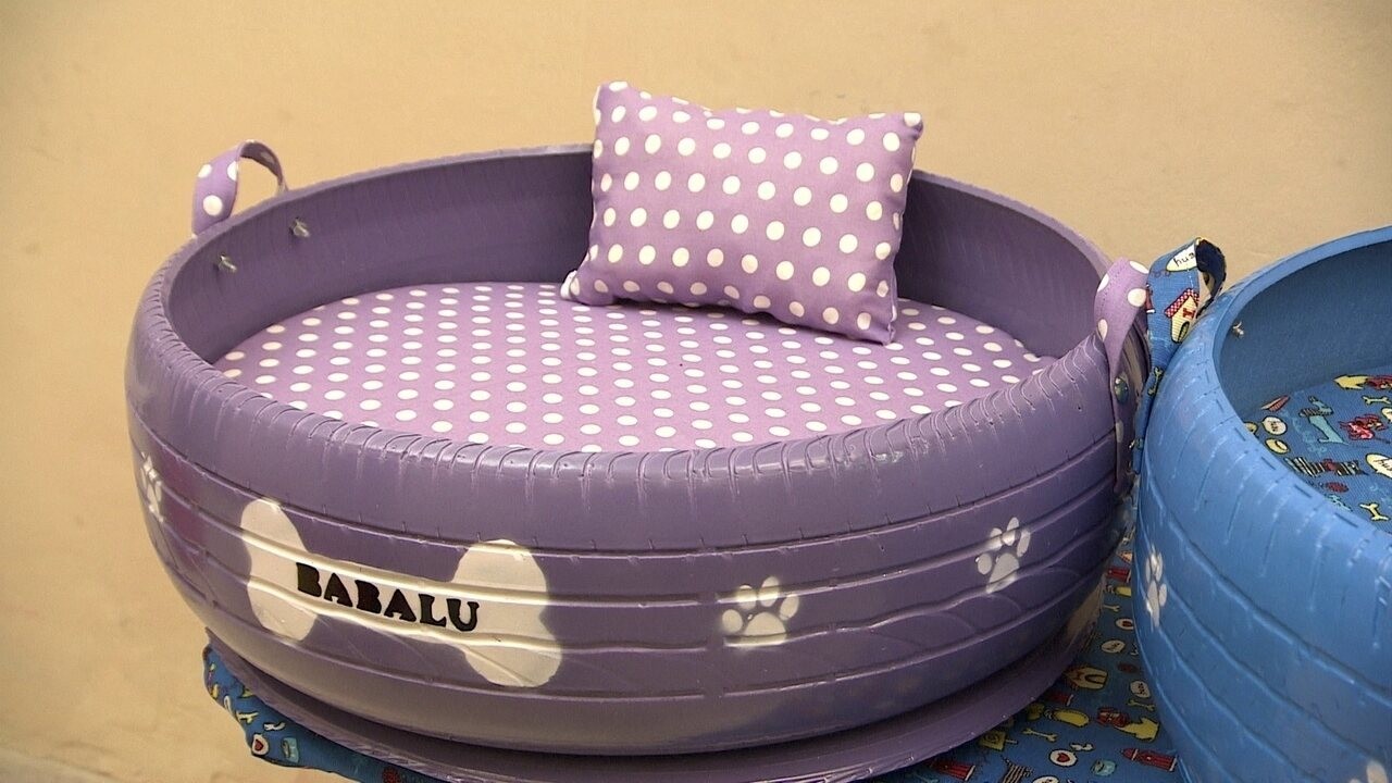 cama de pneu para cachorro