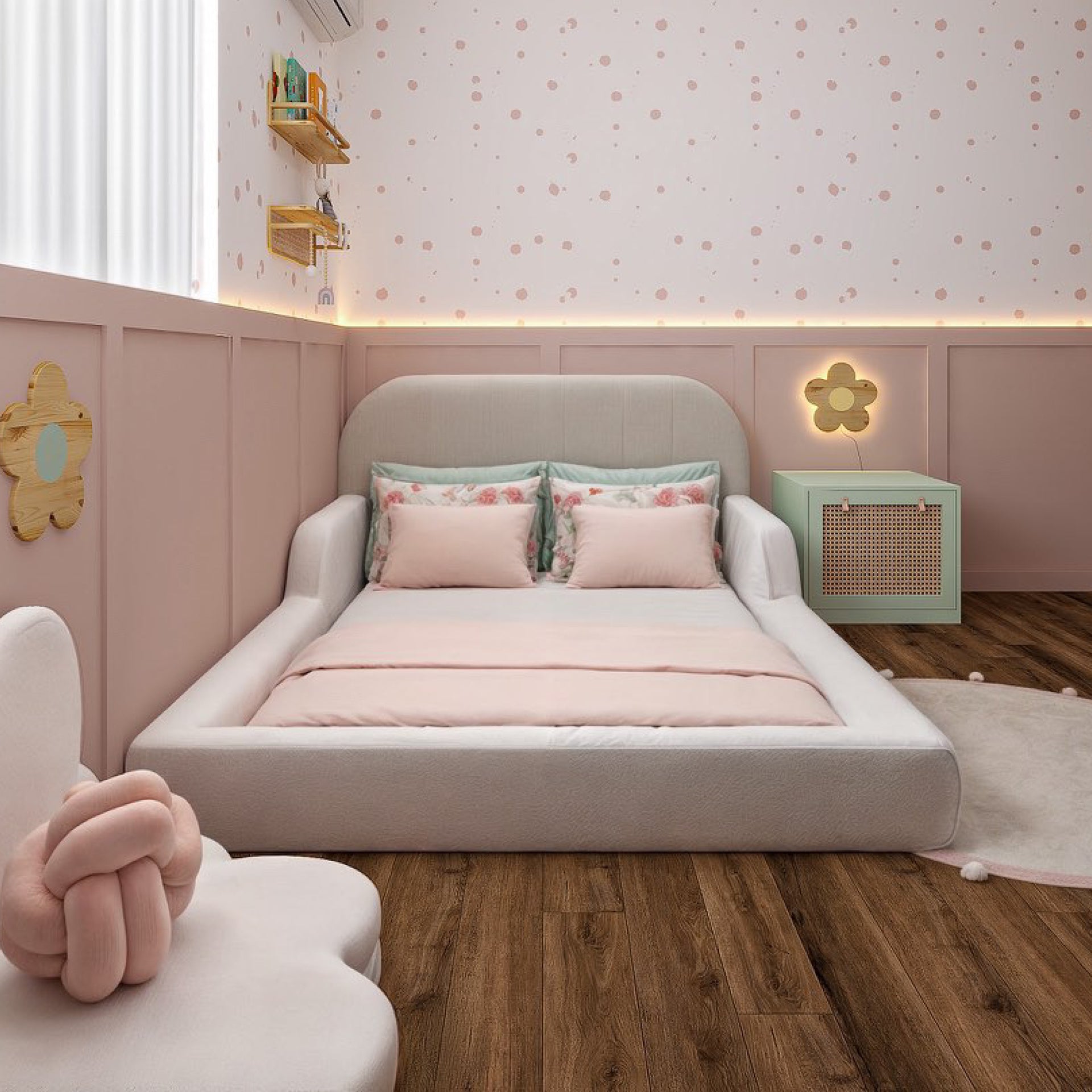 cama montessoriana em madeira maciça