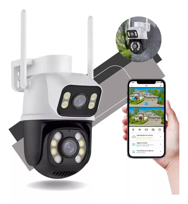 câmera ip com áudio bidirecional e detecção de movimento