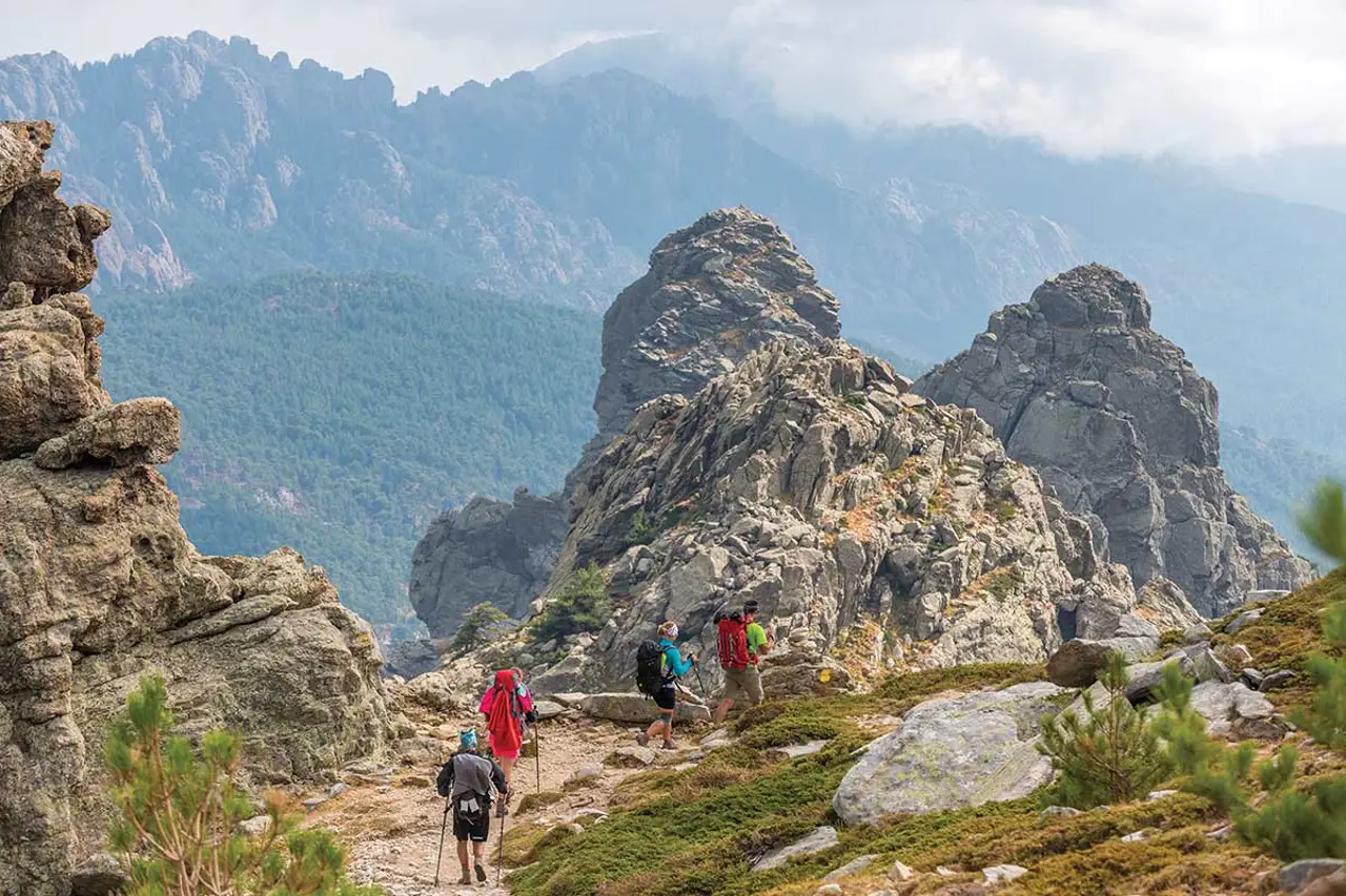caminhada na montanha