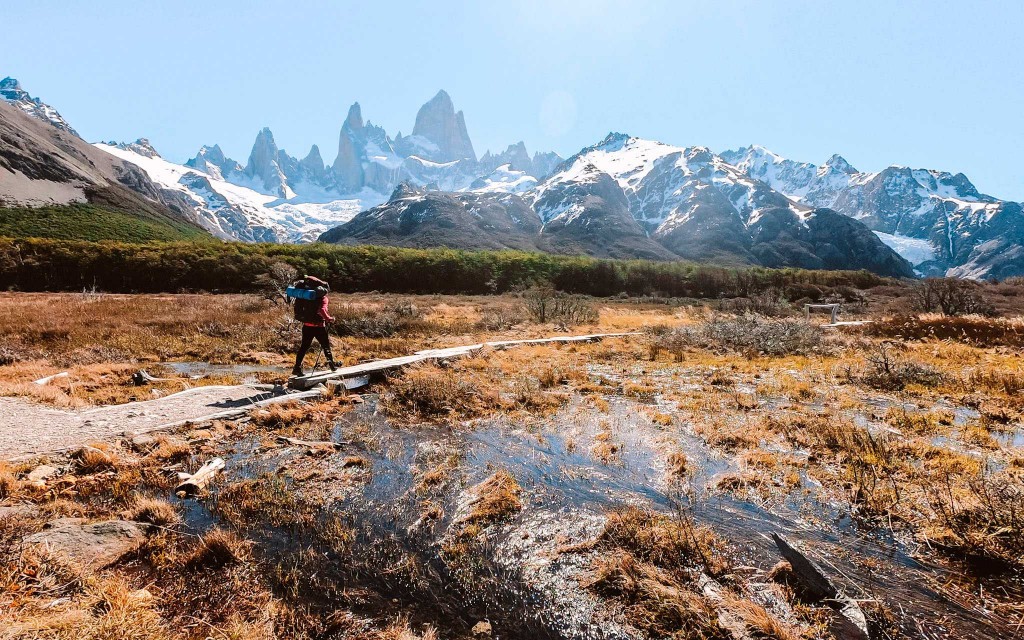 caminhada na montanha
