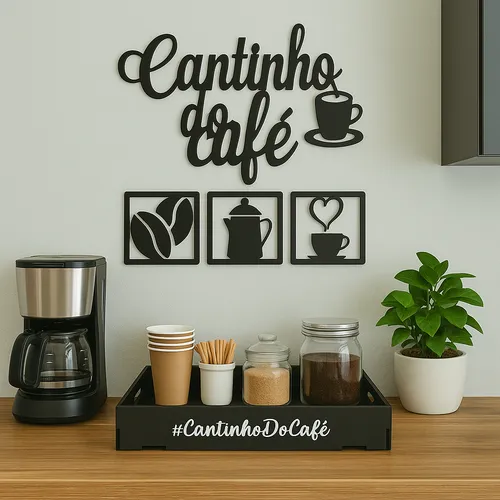 ideias para cantinho do café pequeno