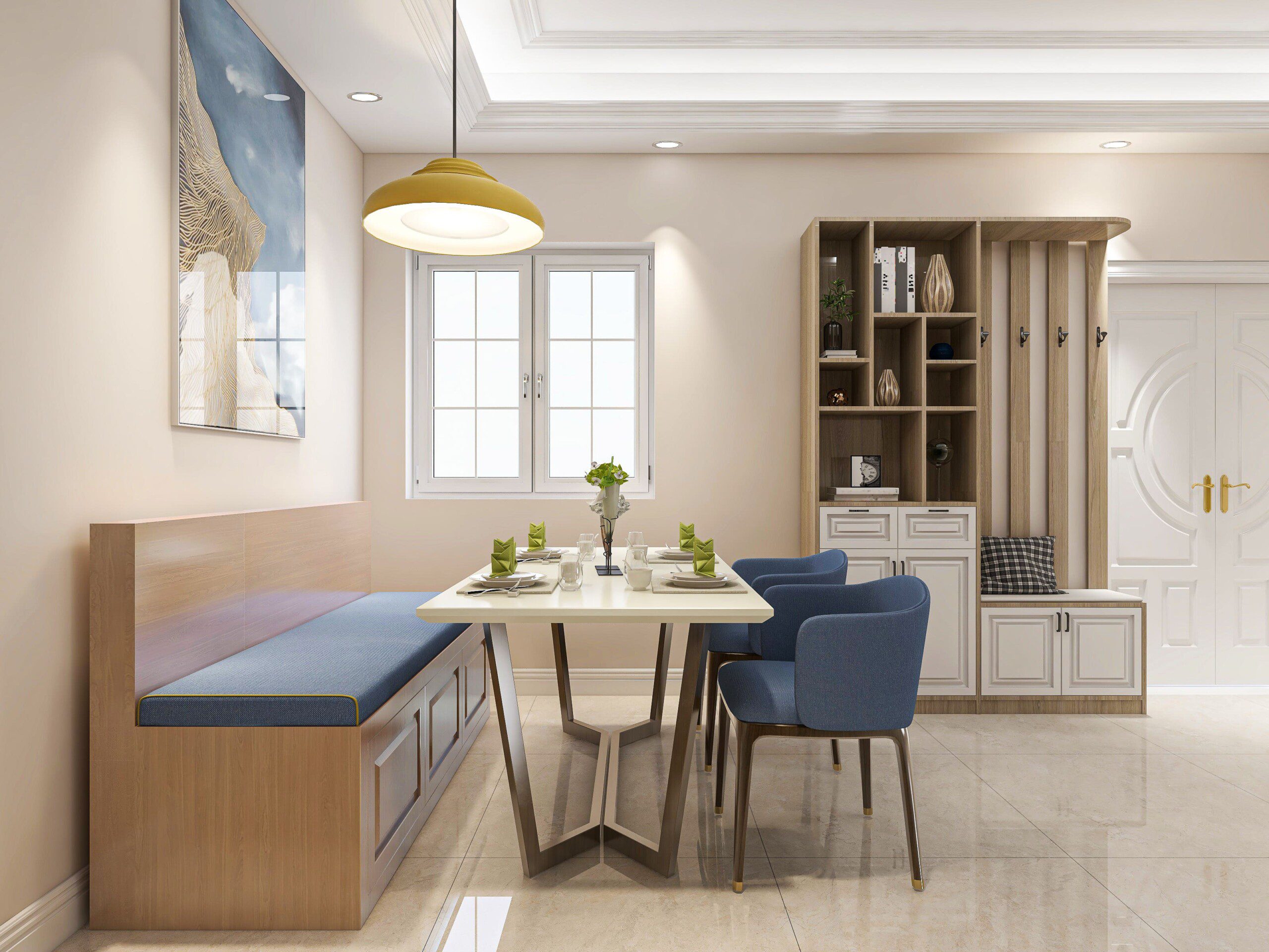 banco de canto para sala de jantar