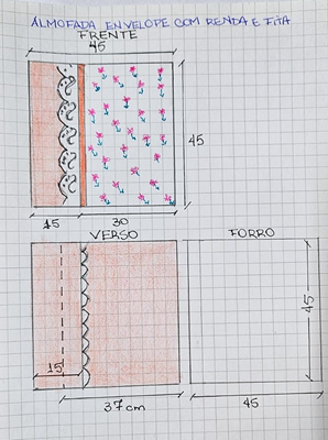 capa de almofada envelope