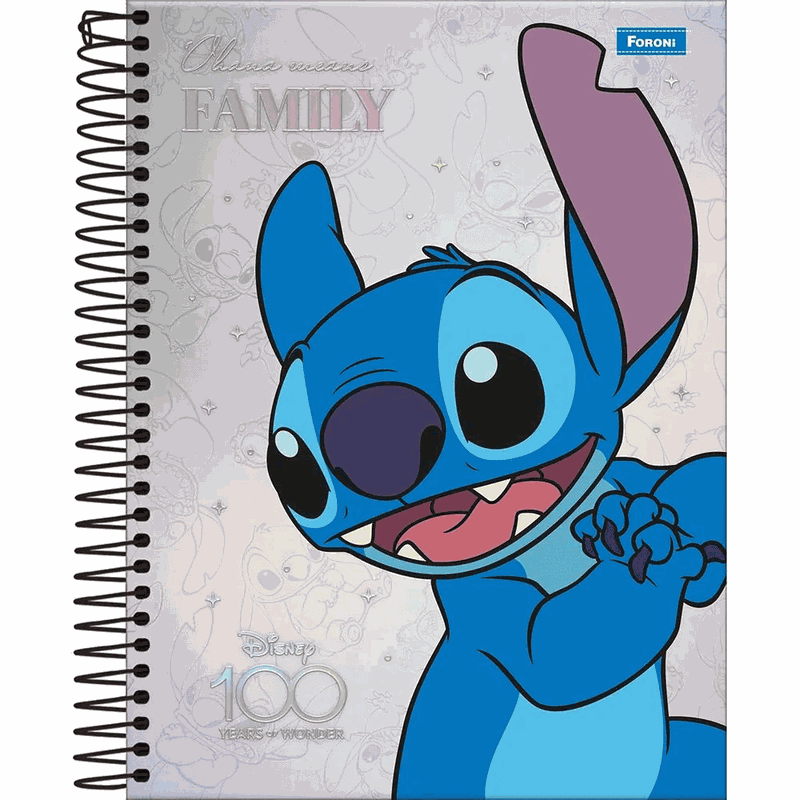 capa de caderno do stitch