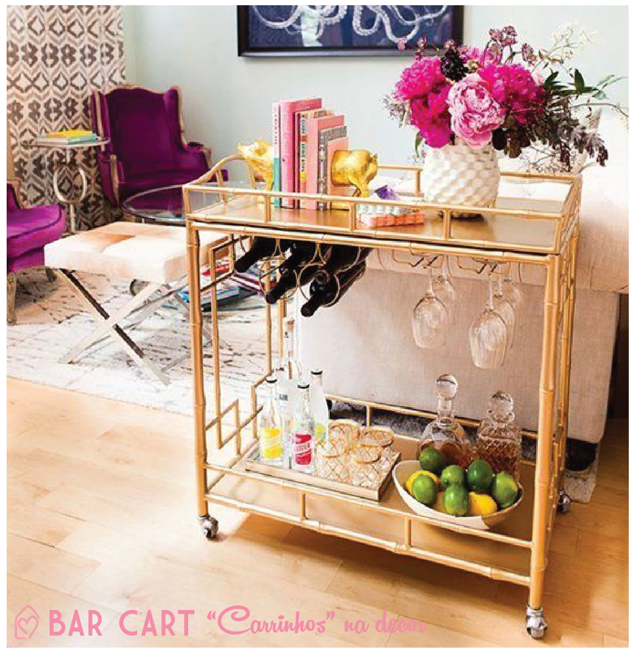Transforme Seu Ambiente com um Carrinho Bar Retrô da Tok&Stok