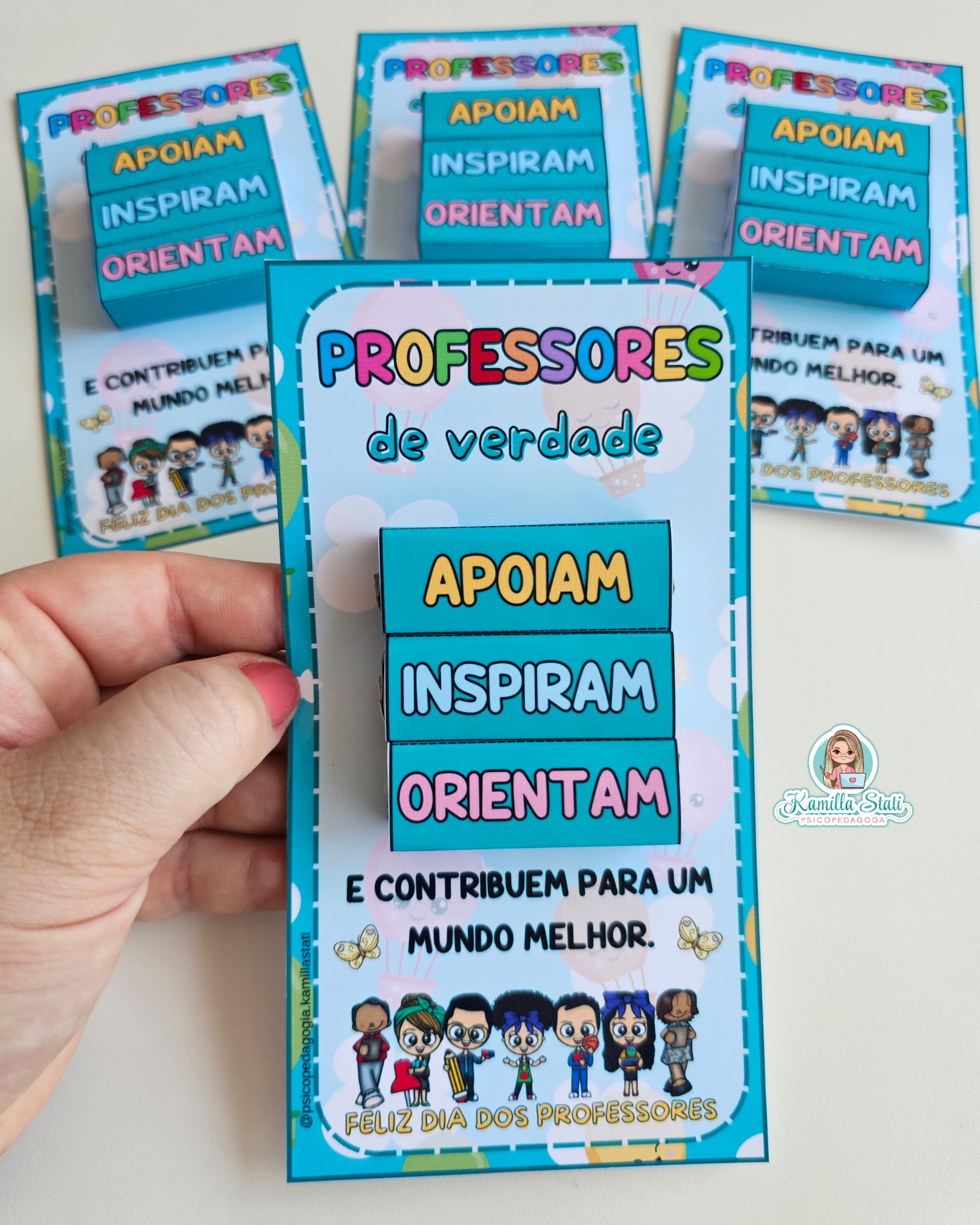 Dicas de presentes que acompanham cartões para o Dia dos Professores