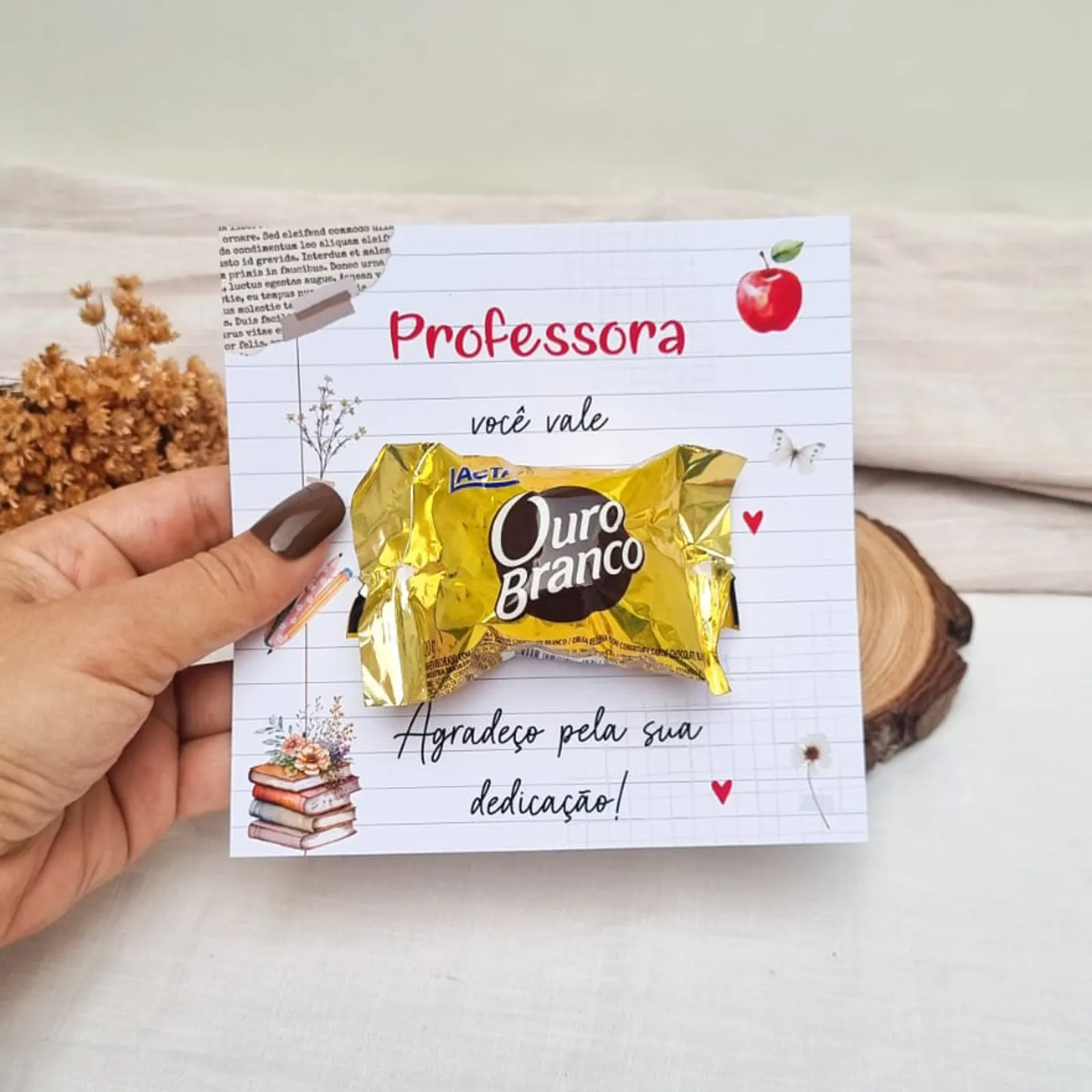 cartao para dia dos professores