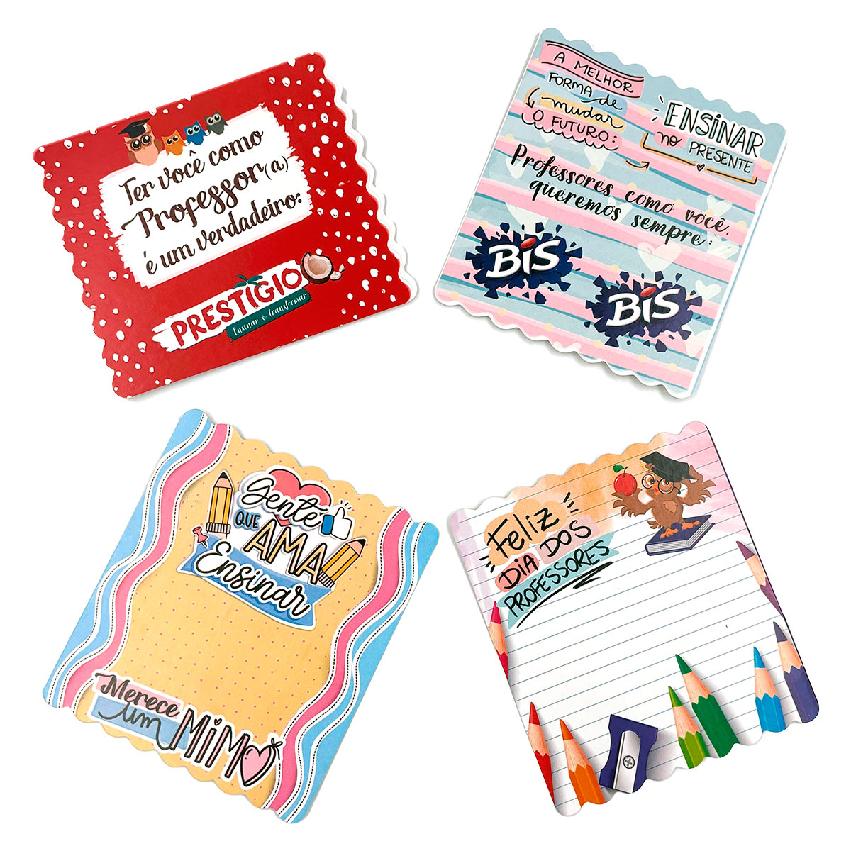 Dicas de presentes que acompanham cartões para o Dia dos Professores