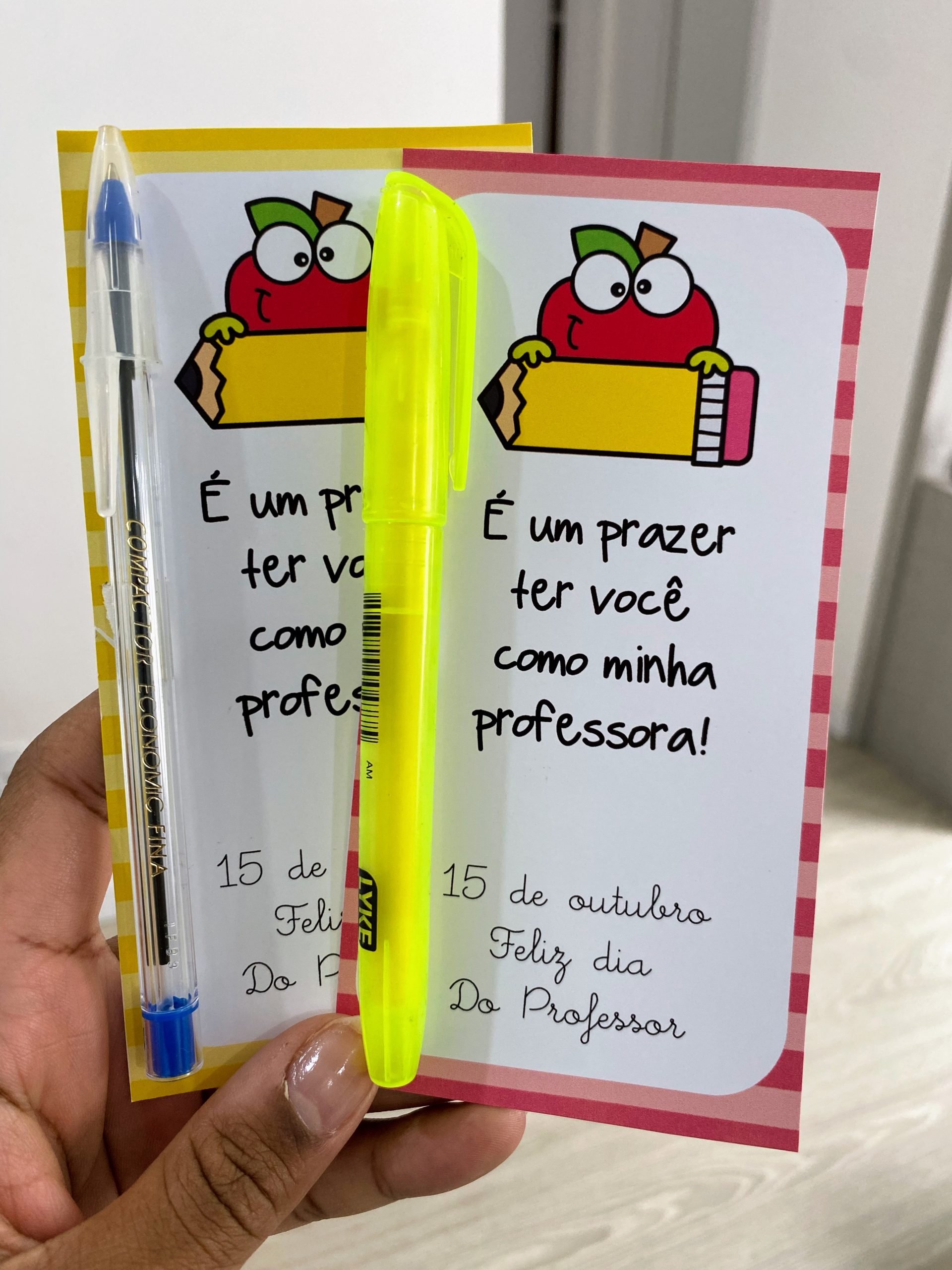 cartao para dia dos professores