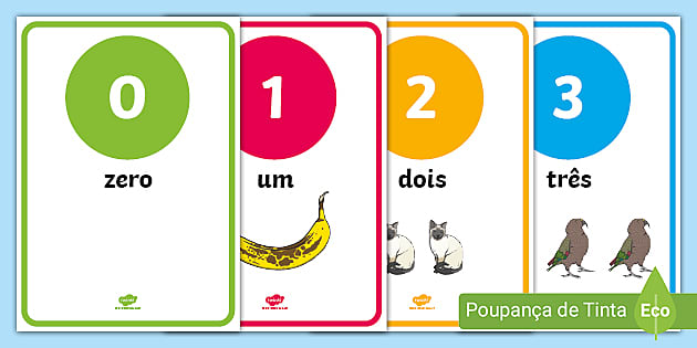 cartazes de números para educação infantil imprimíveis