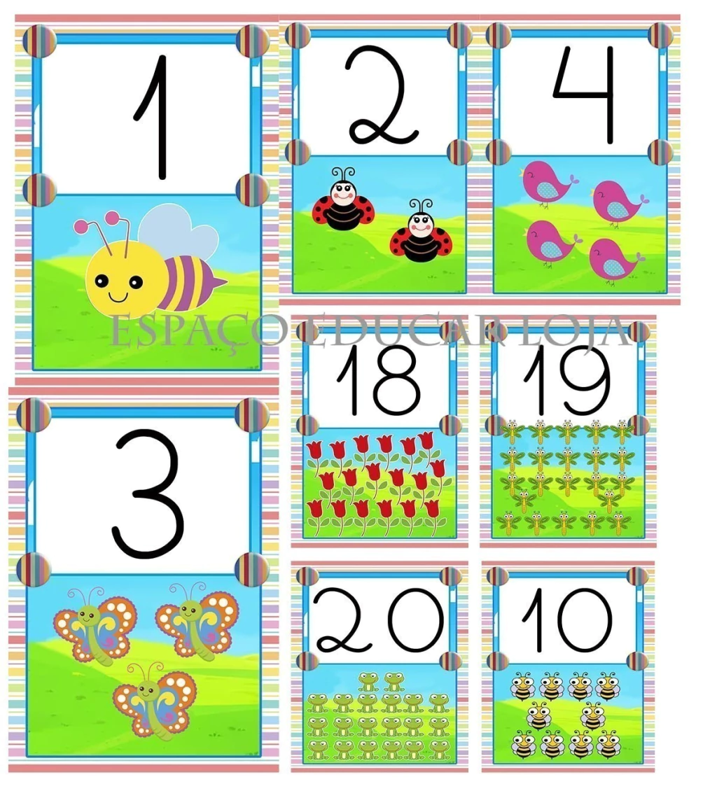 onde comprar cartazes numéricos para sala de aula