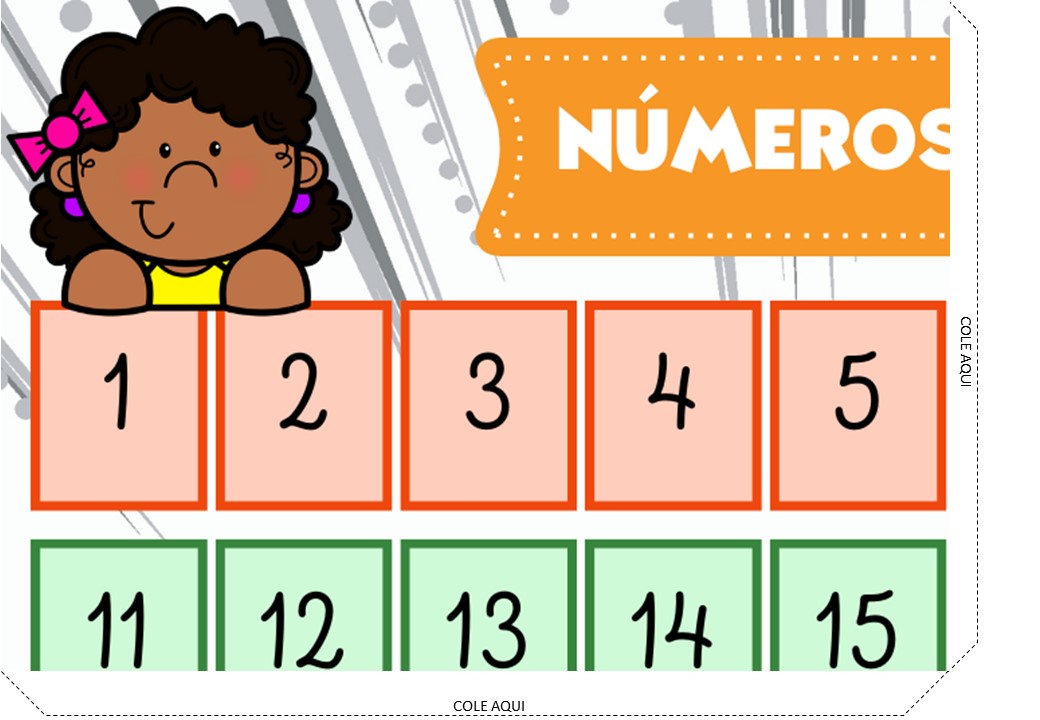 cartazes de números para educação infantil imprimíveis