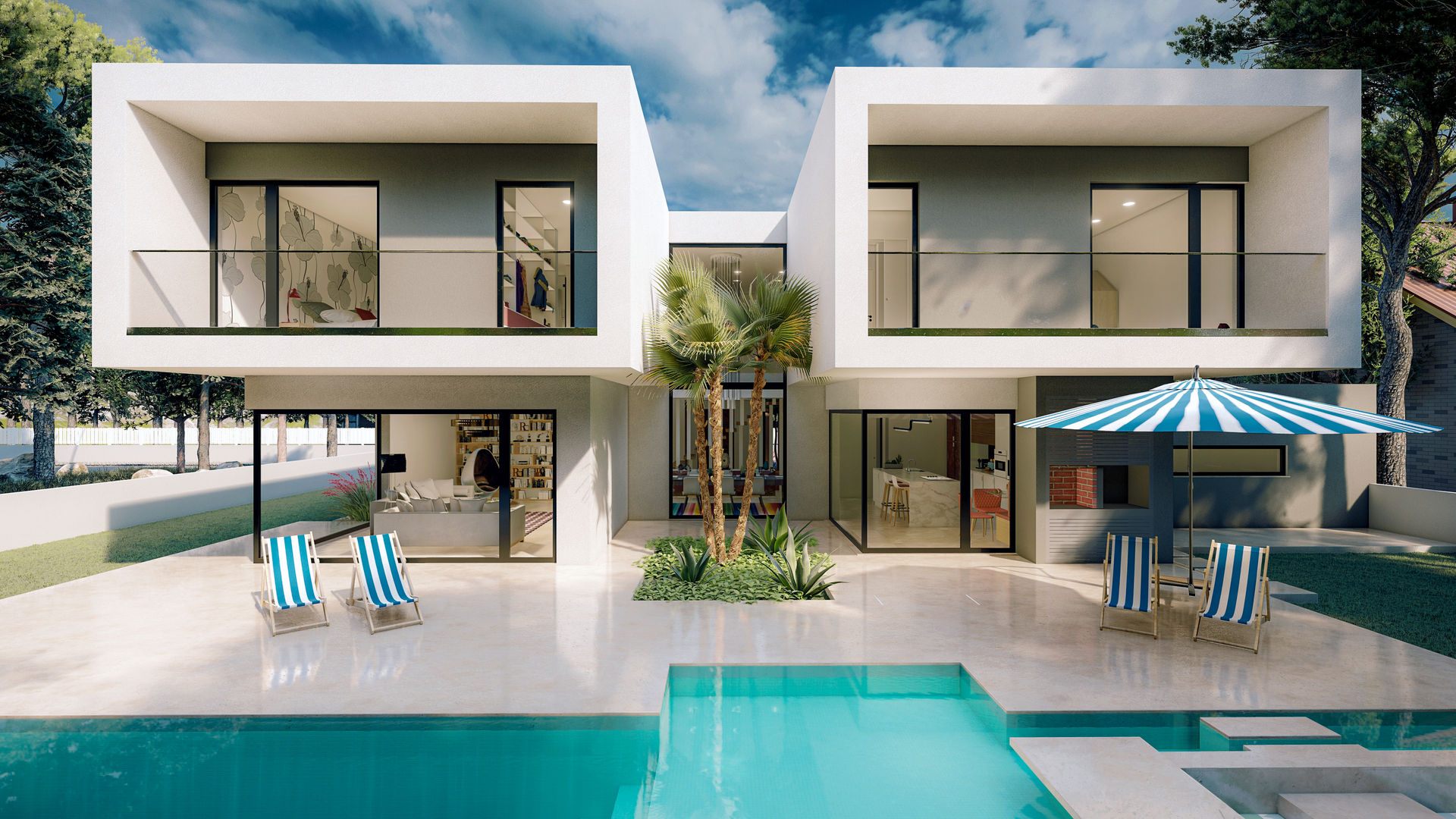 valorização imobiliária com piscina