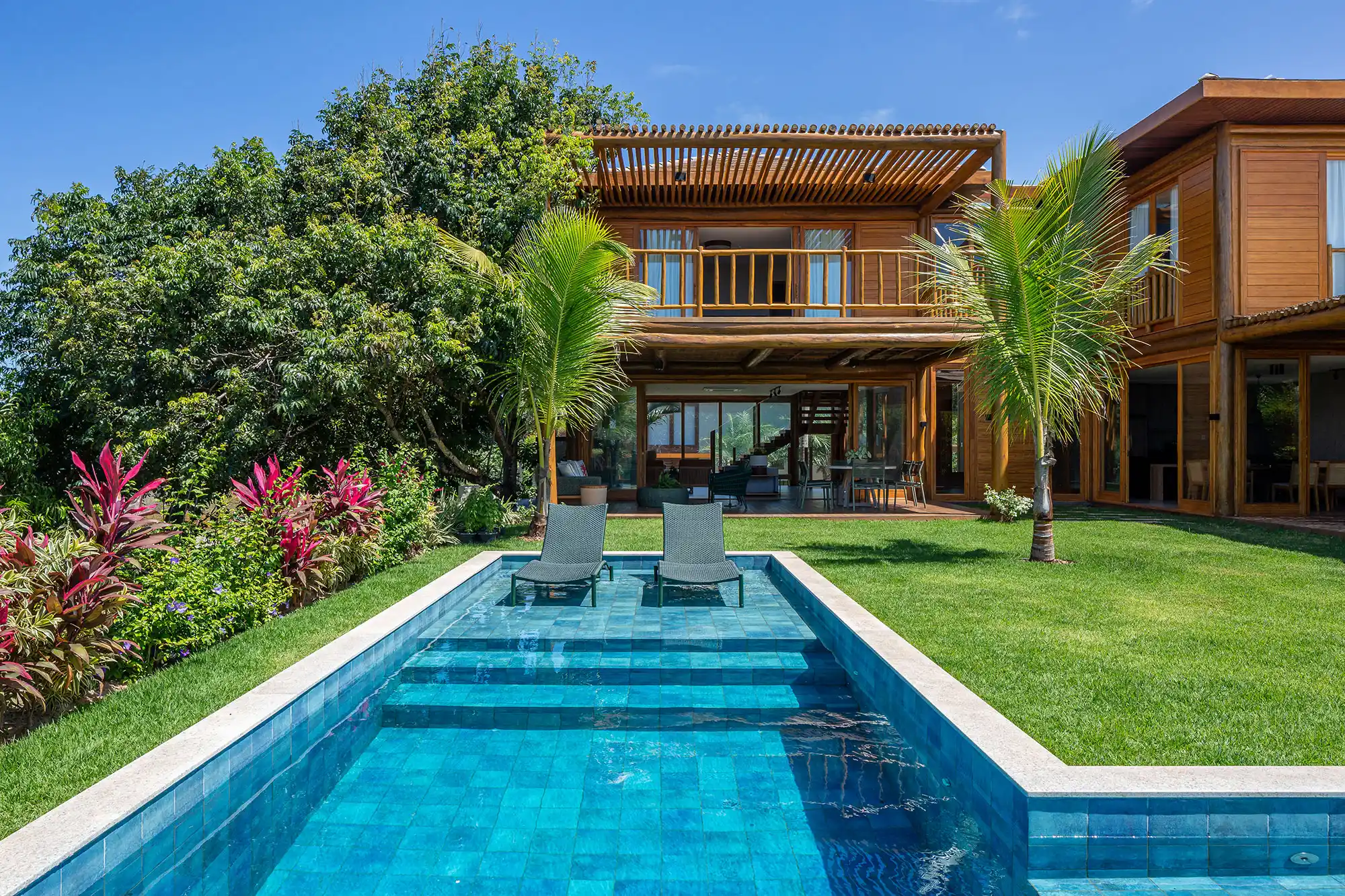 projeto casa com piscina e área gourmet