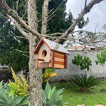 casinha de passarinho artesanal