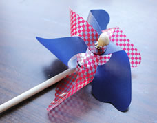 cata vento de papel que gira de verdade