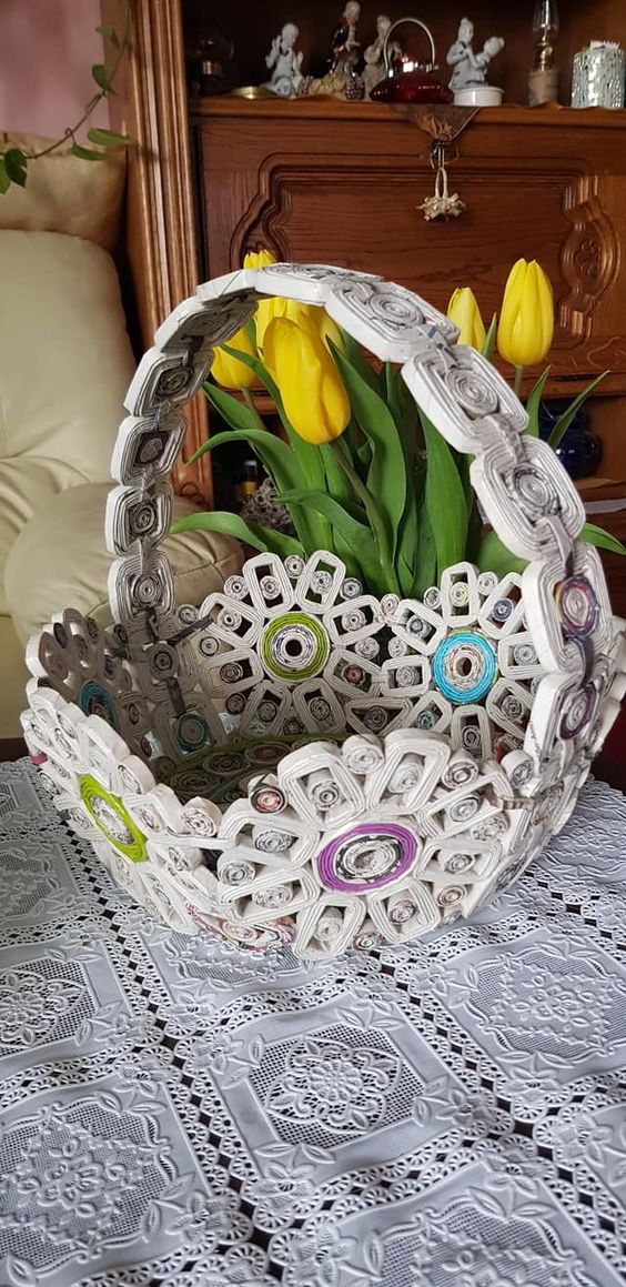 5 Ideias Criativas para Decorar Suas Cestas de Jornal