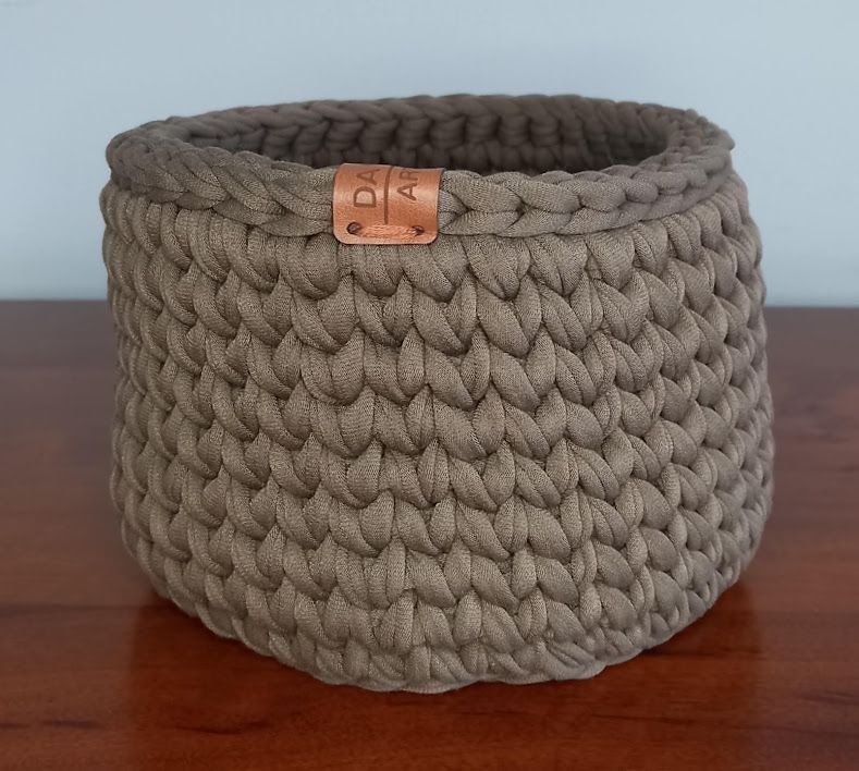 cesto de fio de malha