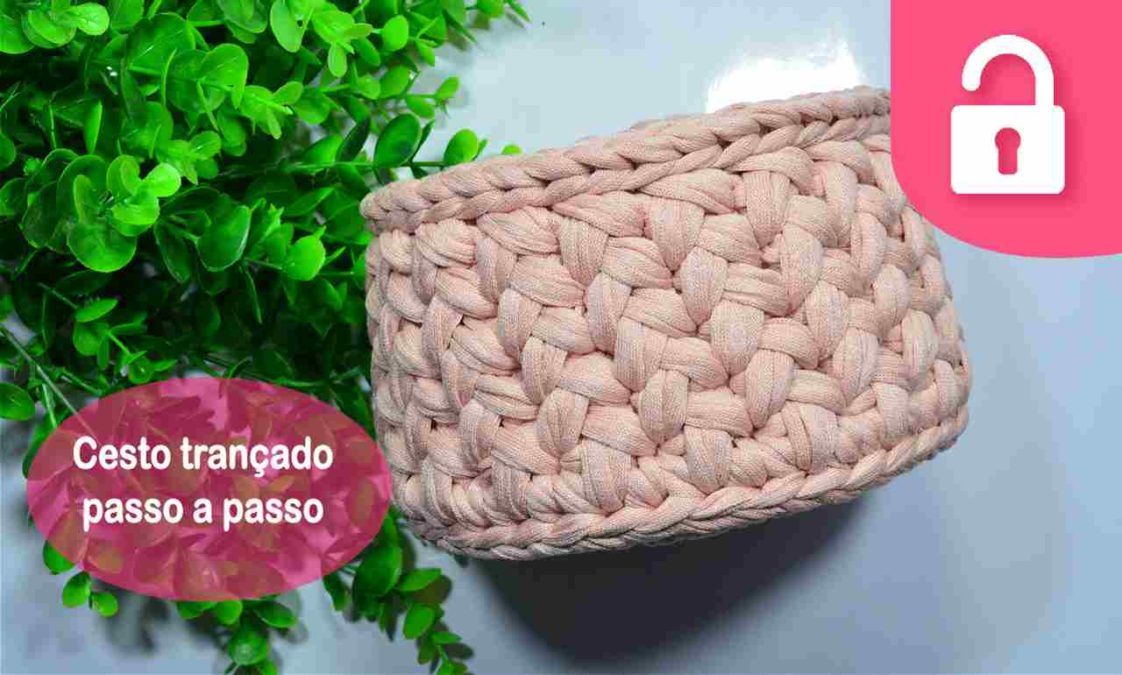 cesto de fio de malha