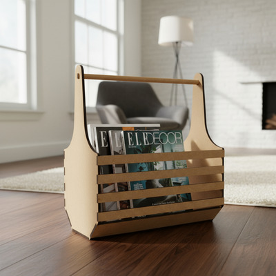 cestos tranados de jornal