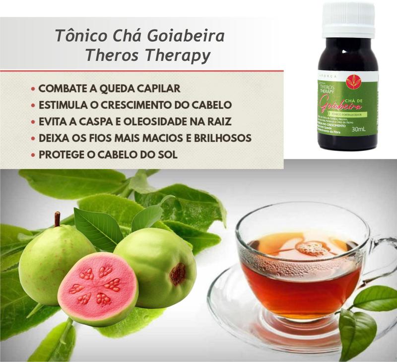 cha de goiabeira para cabelo