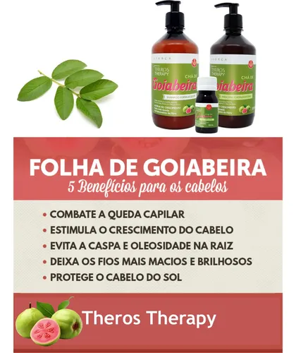 tônico de folha de goiaba para queda de cabelo