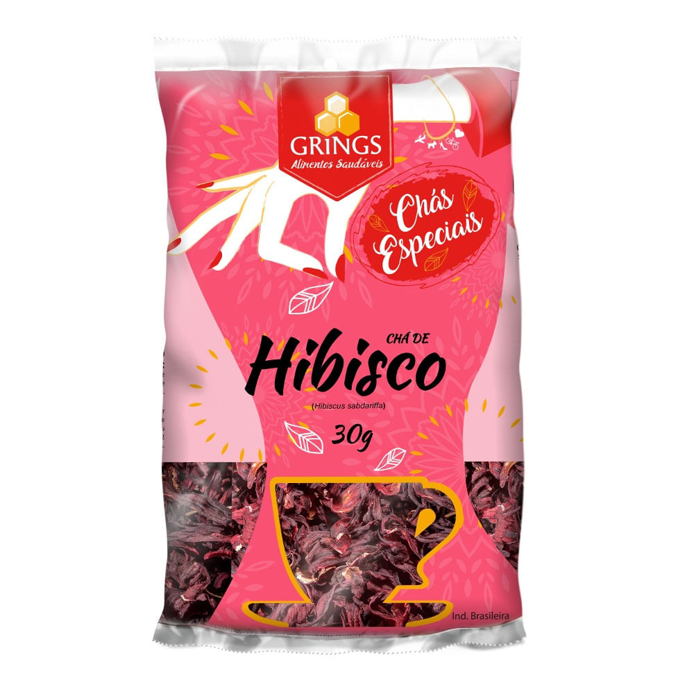 cha de hibisco para cabelo