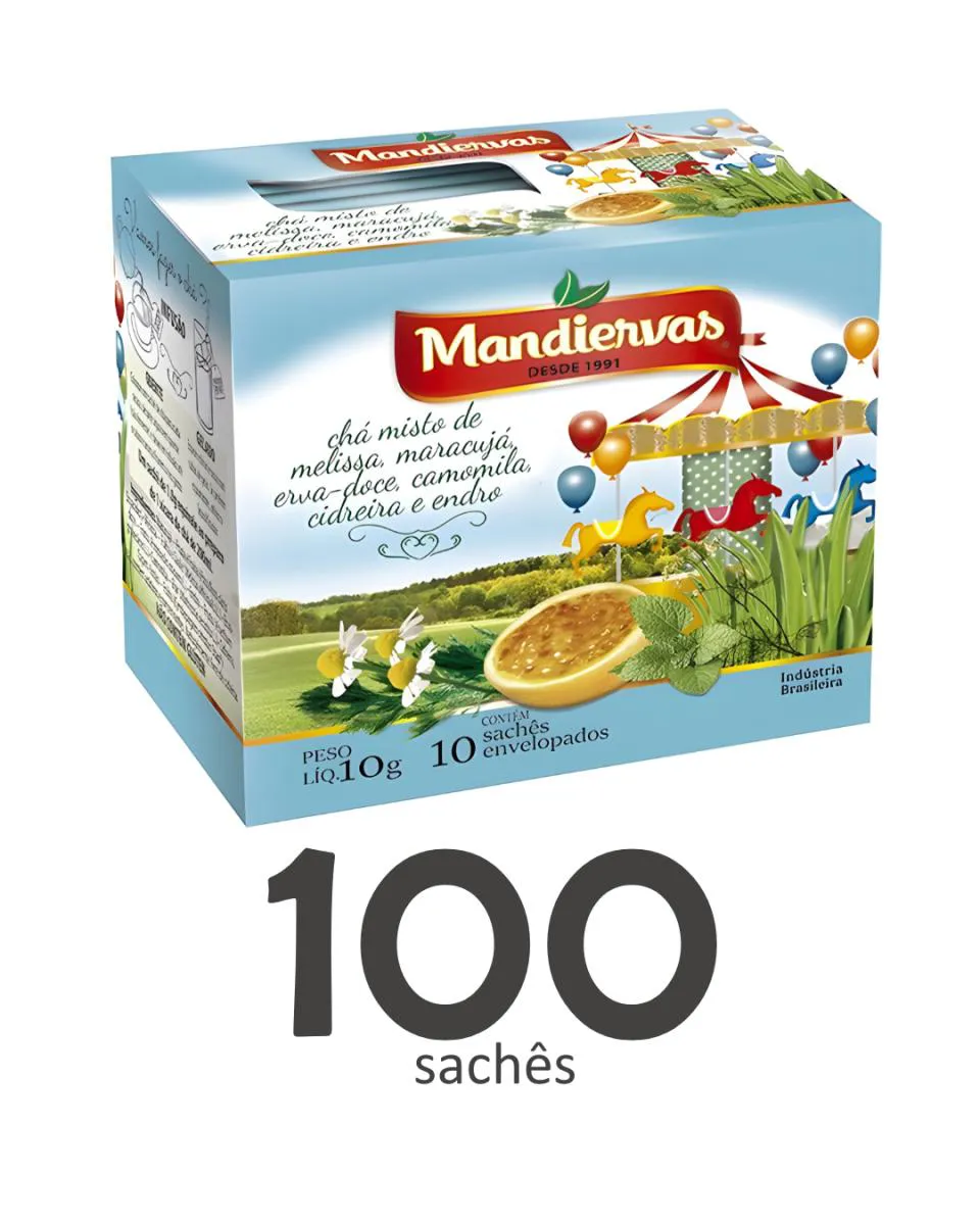 chá de melissa com maracujá