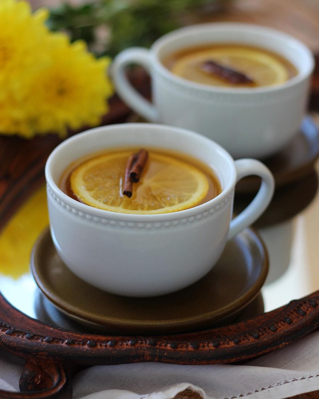 Receitas de chás com gengibre e canela