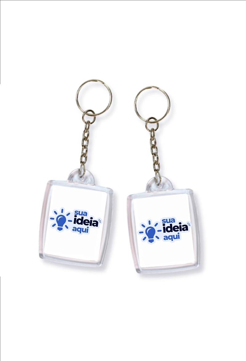chaveiro de acrílico