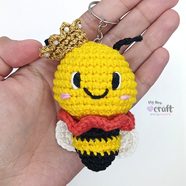 chaveiro de amigurumi
