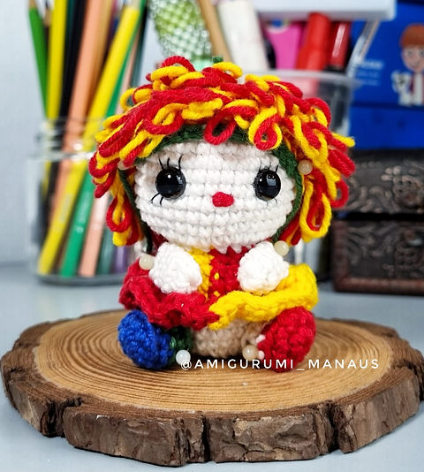 miniaturas de crochê para chaveiros