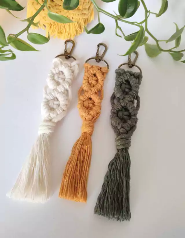 10 Ideias Criativas de Chaveiros de Macramê para Vender