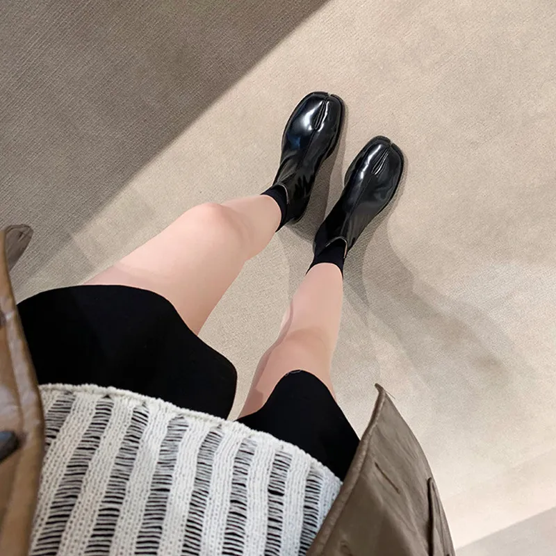 bota chelsea feminina couro legítimo