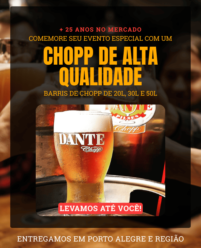combinação de chopp em festas