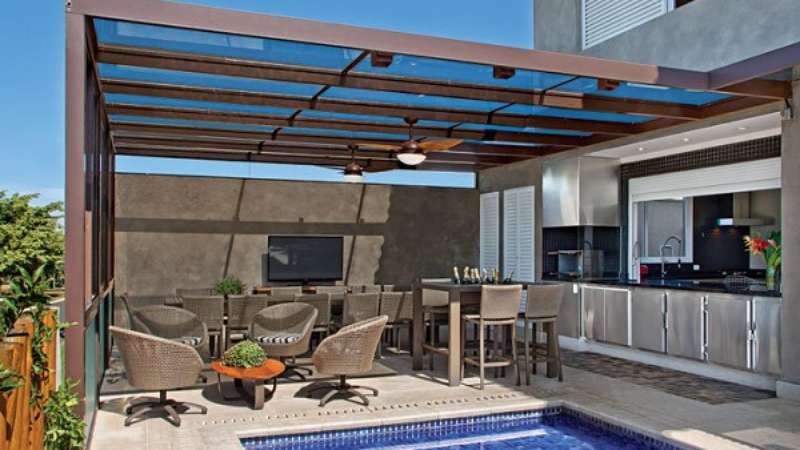 cobertura de pergolado que não esquenta