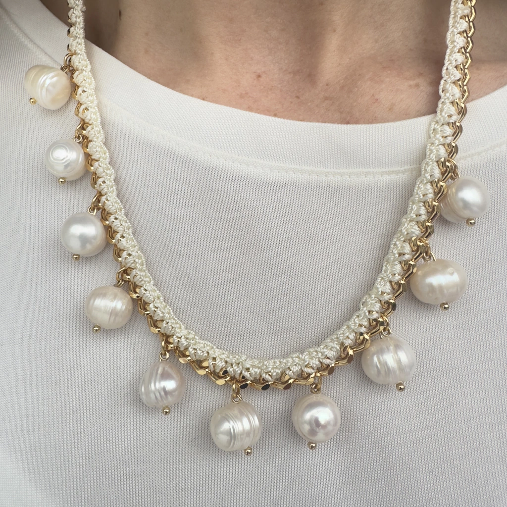 Maxi Colares de Crochê: Destaque Seu Look com Peças Volumosas