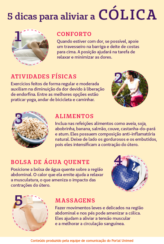 remédios caseiros para cólica forte