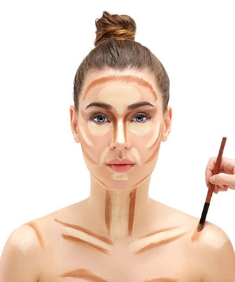 como afinar o rosto com maquiagem
