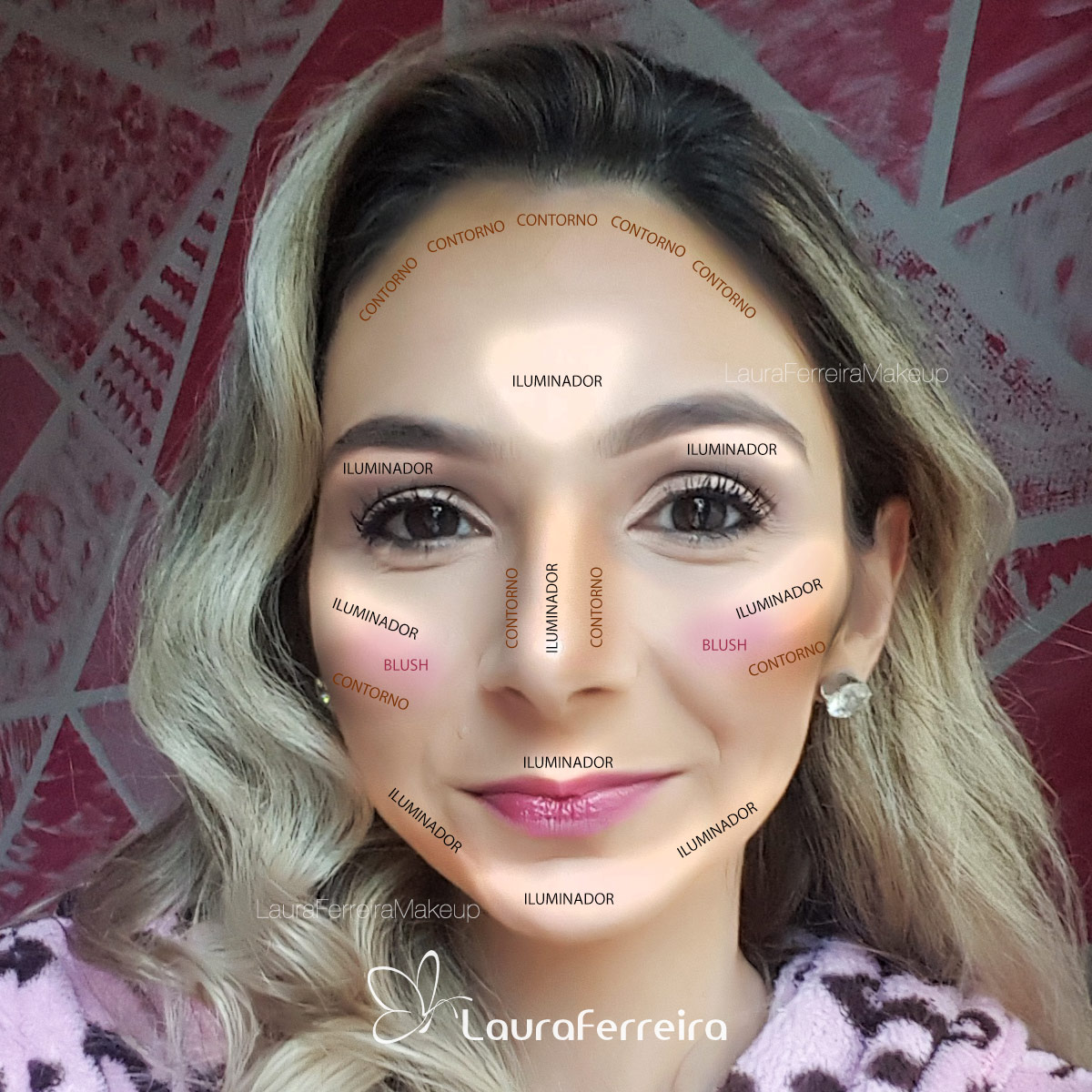 como aplicar blush em pó